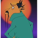 DALI _ Filzstift, digitale Kolorierung