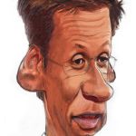 GÜNTHER JAUCH _ TV-Arbeit _ Bleistift, digitale Kolorierung
