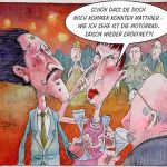 HELMLOSPARTY _ Feder, Tusche, Aquarell