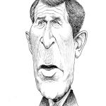 GEORGE W. BUSH _ Feder, Tusche